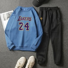 차이몰 가을후드티 NBA 농구공 코비 24번 남성 후드티셔츠 캐쥬얼 롱 팬츠 운동복