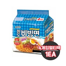 팔도 비빔면 130g 4입 멀티팩 X1개입/비빔라면, 4개