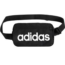 아디다스 LINEAR BUM BAG + 마스크, 검흰