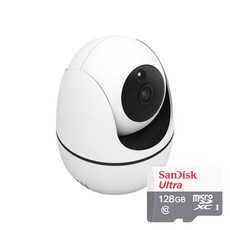 아이피타임 C500 5MP 스마트폰 가정용 카메라 홈캠 펫캠 CCTV＋128GB SD카드 - efmiptimecs500