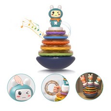 tumama Baby Stacking Toys Musical Ring Toys for babies Baby Toddler Activity Sound Toys Baby Musical, 단일상품
