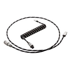 CableMod Pro Coiled 항공 키보드 케이블 (1.5m 스털링 블랙), 1개