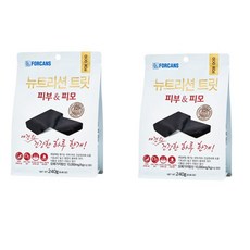 포켄스 뉴트리션 트릿 면역&영양 240g, 2개, 피부/피모