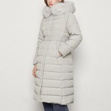 [ 리스트 ] 23W 풍성한 폭스퍼 후드넥 슬림핏 밸티드 구스다운 롱 패딩 TSGJPN82510