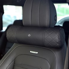 엠노블 차량용 목쿠션 헤드레스트 자동차 목베개 쿠션 차 BMW 벤츠 아우디 카니발, 실린더목쿠션(전체퀄팅), 링컨