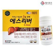 조아제약 에스리버 (S-liver) 간 건강 영양제 360정, 1개