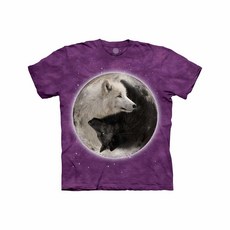 The Mountain 아동용 Big Mymountain 음양 늑대 의류 Mymountain 음양 늑대 의류 퍼플.