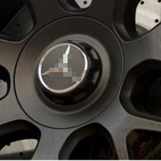 삼각별 스타 휠캡 75mm 클립형 돌출형 E클래스 W212 W213 W218, (02)벤츠 돌출 오렌지, 1개
