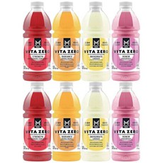 The Munchie Mix Vita Zero Water 버라이어티 팩 | 오렌지 망고 아사이 블루베리 석류 레모네이드 드래곤 프루트 | 591.5ml(20온스) 8팩