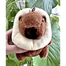 카피바라 인형키링 열쇠고리, 1개