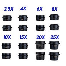 카드형돋보기 다초점안경 이중 눈 머리띠 시계 보석 수리 2.5x 4x 6x 8x 10x 15x 20x 25x 확대경 led, 세트