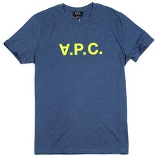 [아페쎄] [23SS] 아페세 남성 로고 반팔티 COETR H26168 PIA 블루/레몬