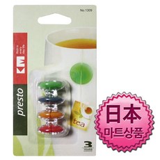 일본마트상품 티백 줄걸이 고정 실리콘추 4P, 상품선택
