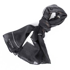 Givenchy 지방시 1212GV SA716 몽키 실크 스카프머플러 블랙