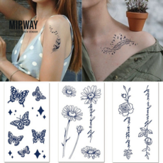 MIRWAY 셀프 반영구 타투스티커 헤나 문신스티커 6종세트, 1개, MWC-A 6종세트 1개, MWC-A 6종세트