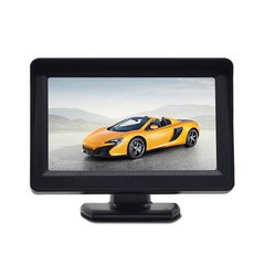TFT LCD 차량 후진 스크린 후방 뷰 키트 주차 카메라 자동차 모니터용 4.3 1 세트
