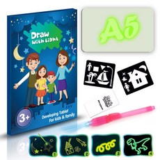 2020 Draw With Light Glow In Dark Children Kids Paint Toy Luminous Drawing