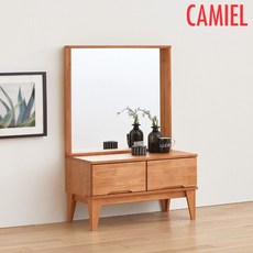 [기간한정 5% 할인이벤트][까미엘]델라 고무나무 800 좌식 화장대 A형(PR_YT0072), 내츄럴