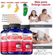 Horny Goat Weed 남성과 여성을 위한 에너지 및 지구력 보충제, 1박스, 120정