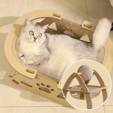 개과천선 크레스트 고양이 하우스 타워 캣타워 스크래쳐, 1개, 상세페이지 참조
