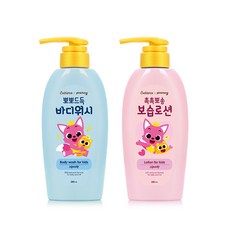 베비언스 핑크퐁 키즈전용 바디세트: 워시+보습, 1세트, 380ml