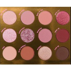 Colourpop Flutter By 아이섀도 팔레트 (퍼플 모브 핑크 베리 토프), 1개