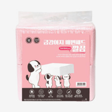  금강아지 깔끔 배변패드 레몬향 100매, 4개 