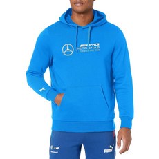 PUMA 남성용 메르세데스 Amg 페트로나스 에센셜 플리스 후디 울트라 블루, XX-Large