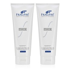 FRAGFRE 헤어 스타일링 젤 8 oz (2 팩 선물 세트) 미디엄 홀드-무향 저자 극성-민감성 피부용 자극없는 스타일링 젤-남성용 여성 어린, 단일상품