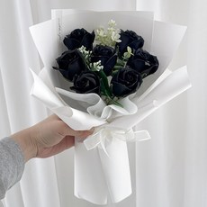 [어나더플레르]명품 고급 장미 7송이 꽃다발 기념일 생일 졸업 축하, 1개, 블랙