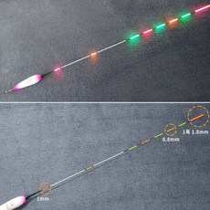 365피싱 365피싱양면전자찌 하피 전자찌 몬스터 led 양면전자찌 몬스터전자찌, 1개, 4호 65cm 부력 4.3g