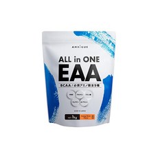 올인원 EAA BCAA 크레아틴 글루타민 구연산 HMB [대용량 1kg 에너지 드링크 풍미] 앰비크 필수 아미노산 9종 함유 일본산, 1000g, 1개