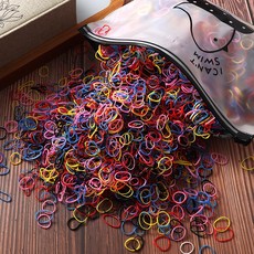 반려동물 헤어 고무 밴드 고탄성 개 고양이 액세서리 머리핀 그루밍 16 색 300, 01 300pcs, 01 Mixed-1