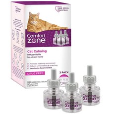 Comfort Zone Cat Calming 디퓨저 리필 6개 고양이 진정용