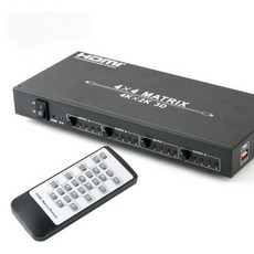 VEM831946메트릭스 3D 44 HDCP HDMI 지원 스위치 영상분배기, 단일색상