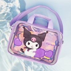 유아상점 산리오 캐릭터즈 러블리 하트 수영가방 사각토트백 물놀이용품 생존수영 워터파크준비물 방수가방 방수백 비치백