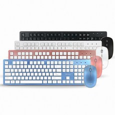 IRIVER 무선 데스크탑 세트 블랙 IR-WMK5000 게이밍키보드마우스세트/무선키보드마우스세트/블루투스키보드마우스세트/멤브레인키보드/유선키보드마우스세트/게이밍컴퓨터세트, 단일 색상, 단일 모델명/품번