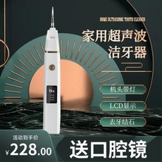 셀프치석제거 치석제거기 초음파 스케일링기 가정용 스케일링 강아지 치석, 01 【단벌】구강거울 + 스케일링 팁 4개