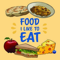 Food I Like to Eat: English Edition Paperback, Inhabit Education Books Inc.
