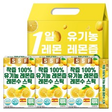 유기농 레몬즙 레몬수 스틱 100% 착즙 원액, 280g, 3개 - 레몬추출물