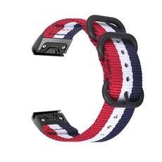 Garmin Tactix 용 스트랩 Delta Descent Mk1 Mk2 Mk2i Fenix 5 5X plus Fenix 6 6X pro Fenix3 3Hr 나일론 Quick, 1개, orange bk