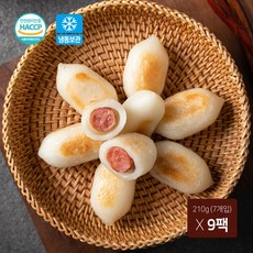 소떡 영자소떡 오리지널 210g 휴게소 단골메뉴 쫄깃한 비엔나소시지 소떡 무궁화푸드, 9개
