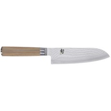 조개 제철 ClassicWhite 산토쿠 부엌칼 175mm 산토쿠 부엌칼 일본제 KAI Shun DM3702, 1개