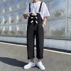 남자흑청점프수트