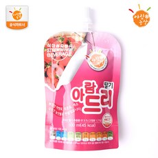 아람농장 국내산 생과일주스 아람드리 딸기맛 1팩(100ml), 단품