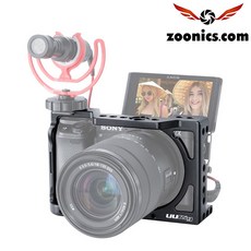 주닉스 SONY A6400 A6100 카메라 금속 케이지 Vlog 개인 방송