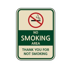 The stiker company NO SMOKING 금연구역 금연 스티커 10장, 금연스티커10장