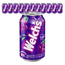 한국BS 웰치스 제로 그레이프맛 캔, 355ml, 108개
