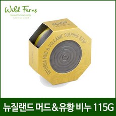 [머드비누] mud and sulphur soap 1개 [Wildfern], 단일상품