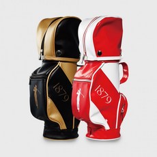 1879 미니 골프백 캐디백 와인케이스 인테리어 소품 파우치백 선물, 레드&화이트